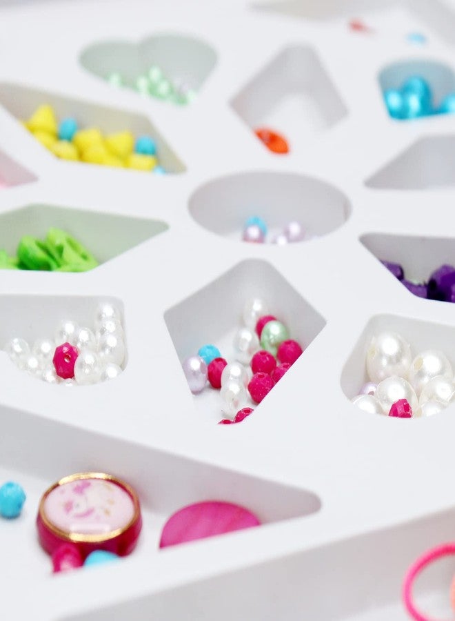 GLAN Jewellery Making Kit with Fun and Colorful Beads for Girls, Craft Jewelry Making Necklace, Ring, Bracelet, and Earrings - Image 4